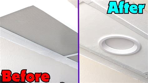 fluorescent light electrical box|recessed fluorescent light box makeover.